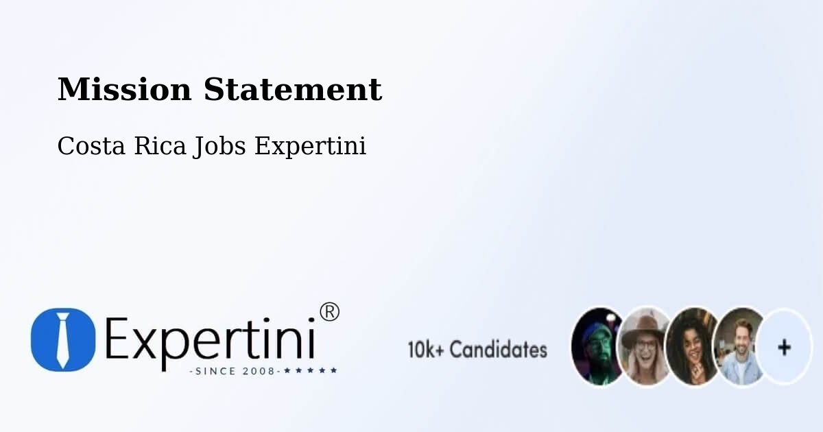Corporate Mission – Aserrí - Costa Rica Jobs Expertini